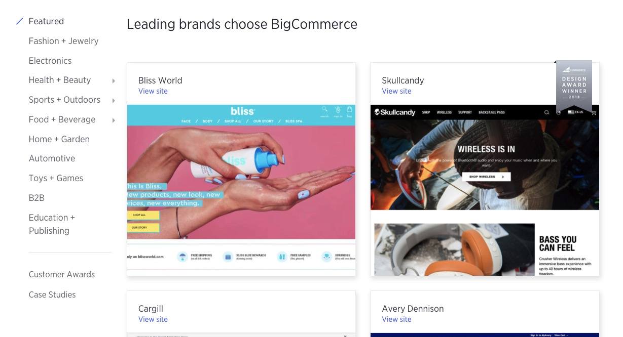 bigcommerce Kunden