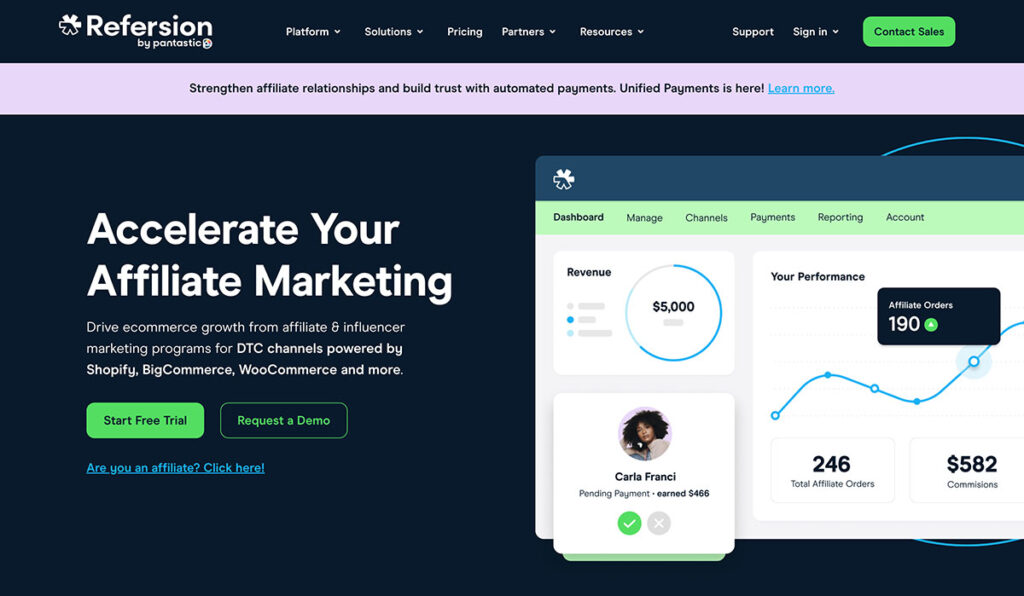 refersion homepage