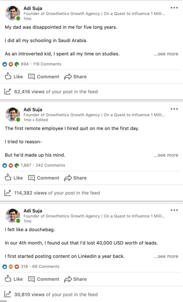 Adi_Suja___LinkedIn पोस्ट उदाहरण