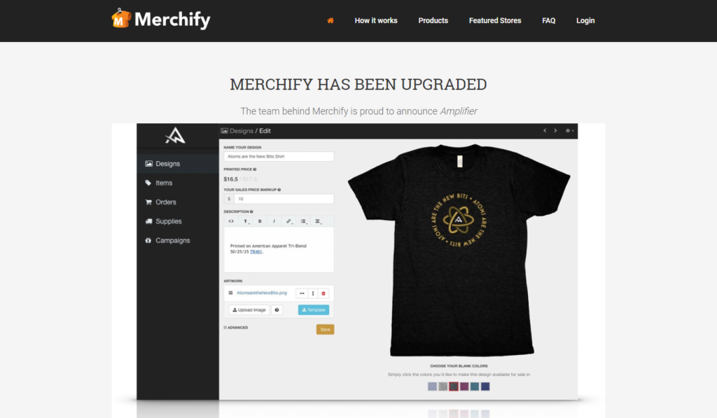 הדפסת מוצרים לפי דרישה - Merchify