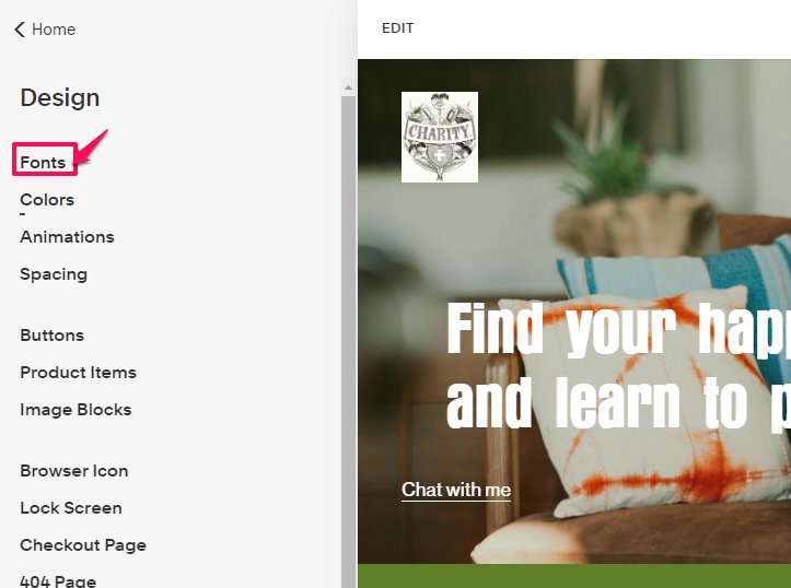 Squarespace-lettertypen