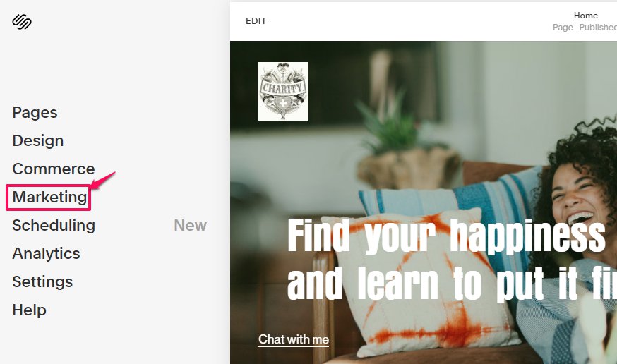 Squarespace marketingfuncties