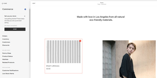 squarespace builder