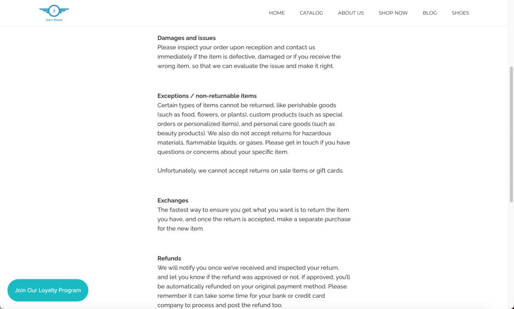 legal - cómo utilizar Printful con Shopify