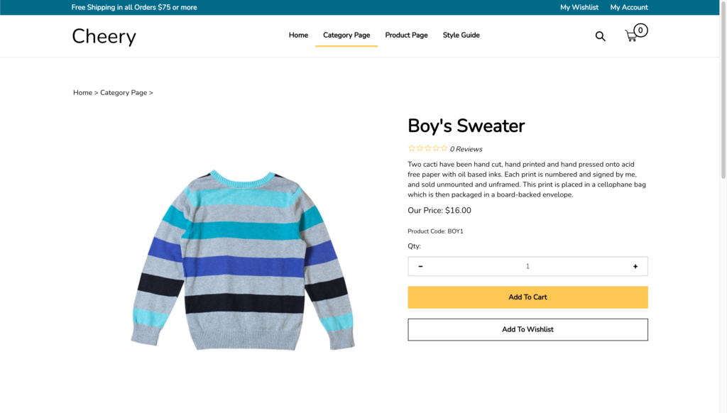product page 