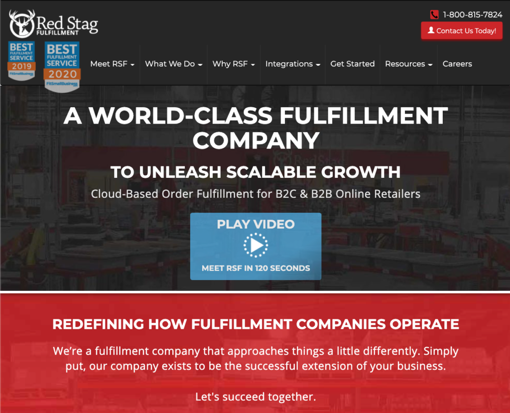 redstag fulfillment - top 3PL companies