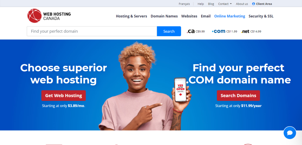 web hosting canada