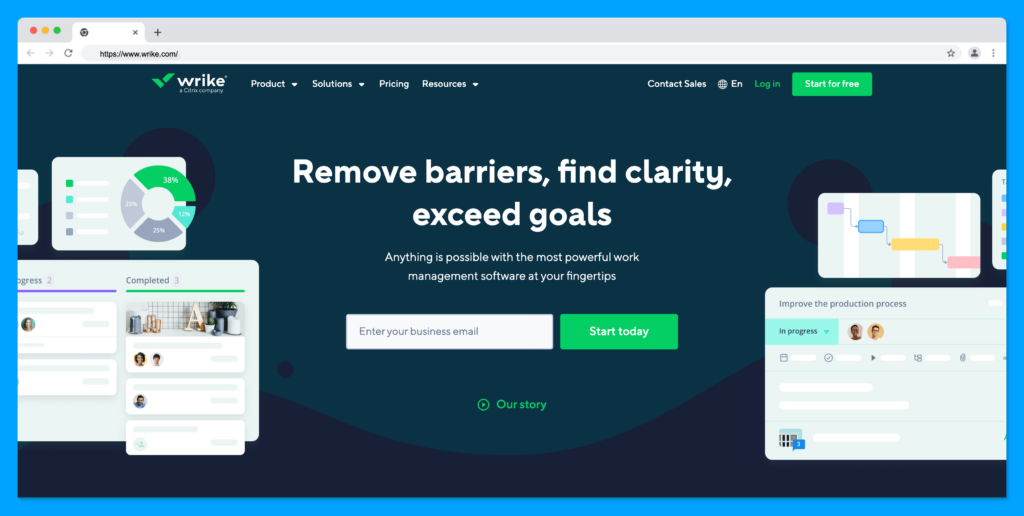 wrike - best project management software