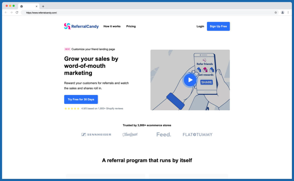 referral candy - best loyalty apps shopify