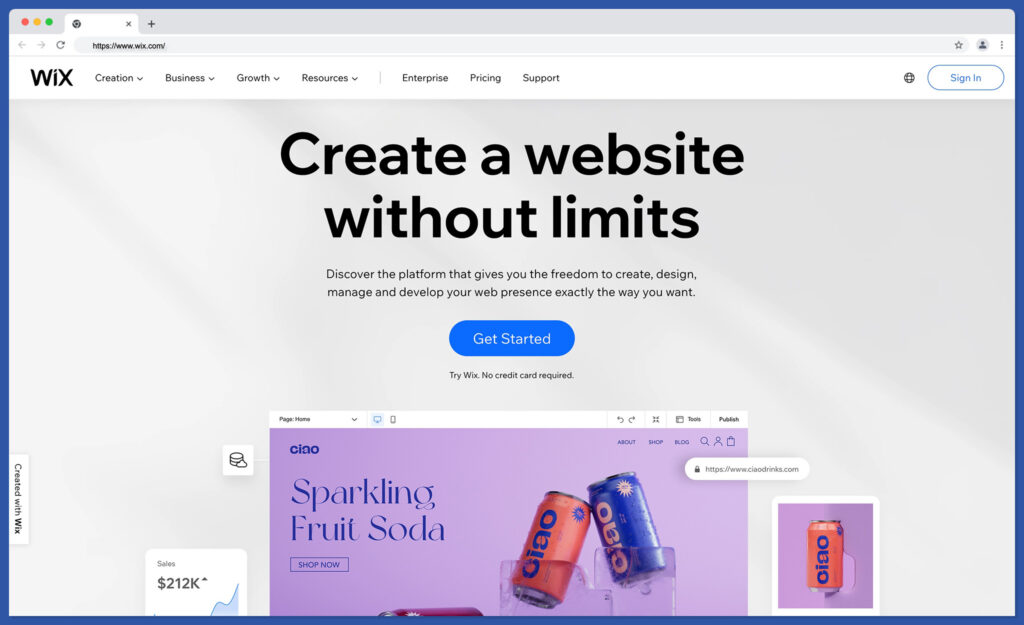 wix bezplatná domovská stránka cms - nejlepší bezplatný systém cms