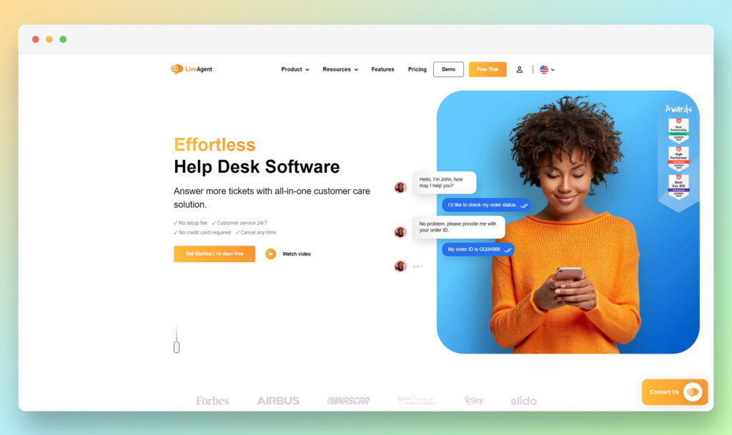 LiveAgent - Bedste Live Chat-software til e-handel