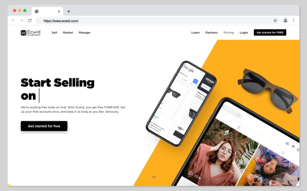 Shopify najlepsze alternatywy - Ecwid