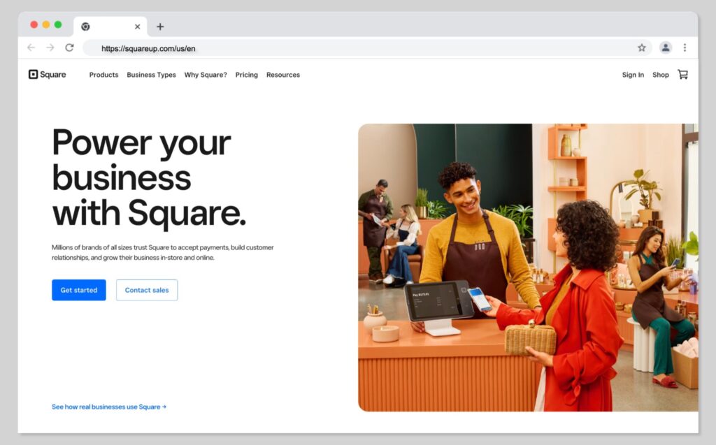 Shopify najlepsze alternatywy - Square