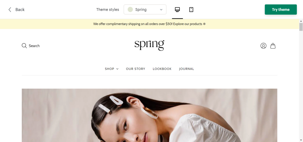 minimal shopify theme