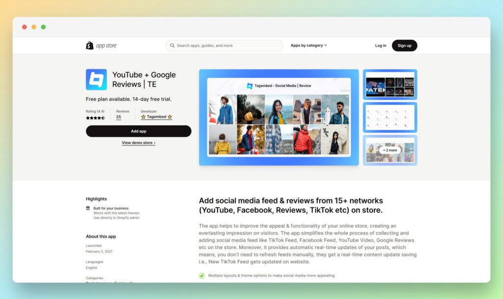 tagembed - Best Shopify Youtube Apps